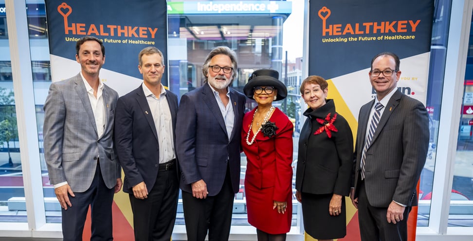 Matt Broscious, David Baiada, Brian Tierney, Lorina Marshall-Blake, Donna Havens and Rob Brooks at HealthKey Focus session