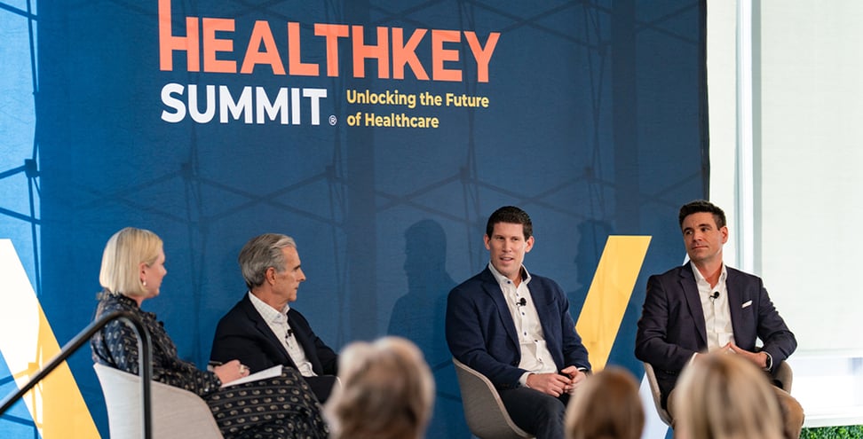 Panel at HealthKey Summit left to right Tiffany Wilson, Louis Levitt, Geoff Gross, Greg Liptak